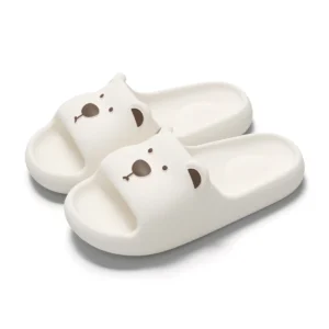 Chaussons bain lapin doux confortables