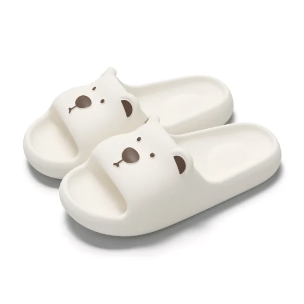 Chaussons bain lapin doux confortables