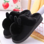 chausson lapin noir cocooning