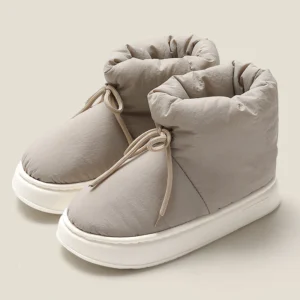 bottines chaussons femme thermique élégant