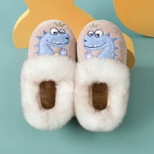 Chaussons dinosaure doux