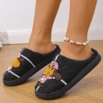 chaussons teckel brodés