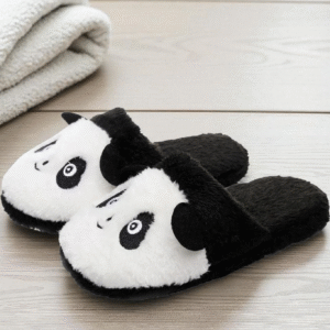 chaussons animaux panda en peluche
