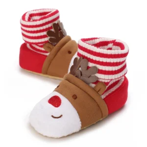 Chaussons de Noël Bébé en coton