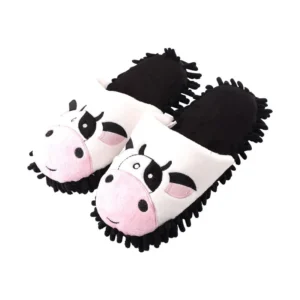 chaussons mules vache