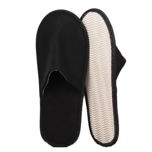 chausson noir élégant