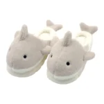 Chaussons Requin en Peluche chauds pour Fille