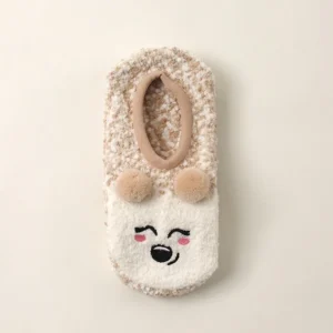 Chaussons Chaussettes Hérisson blancs