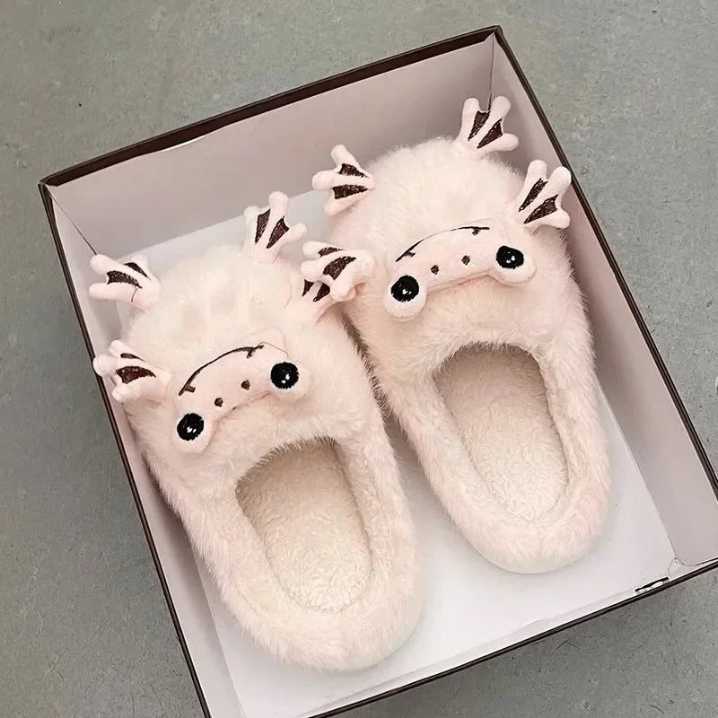 Chaussons amusants en forme de grenouille
