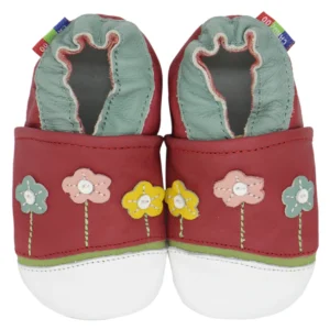 chaussons bébé cuir fille élégants