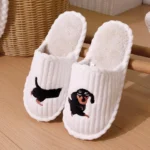 chaussons confortables teckel