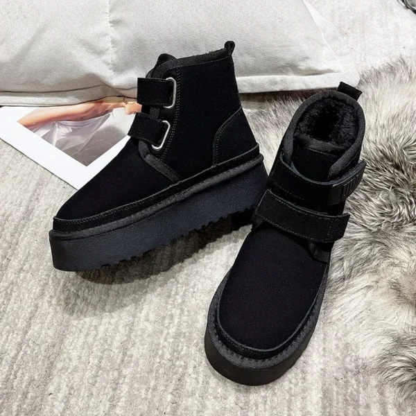 bottines chaussons suédine