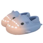 Chaussons Requin Dégradé rose et bleu - doux et confortables