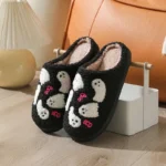 chaussons halloween noirs cocooning