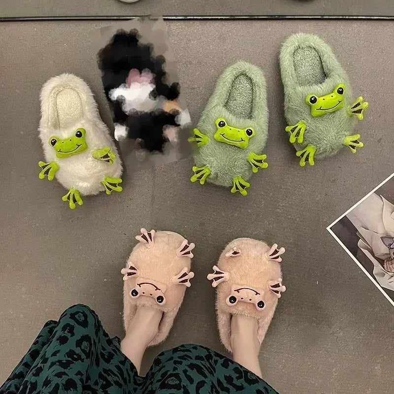 Pantoufles confort grenouille pour enfants