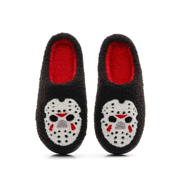 chaussons unisexe Halloween noirs