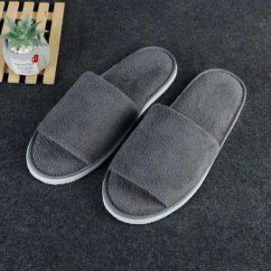 chausson hôtel peluche doux