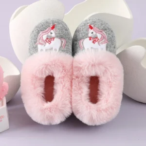 chaussons licorne confortables