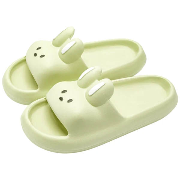 chausson lapin vert