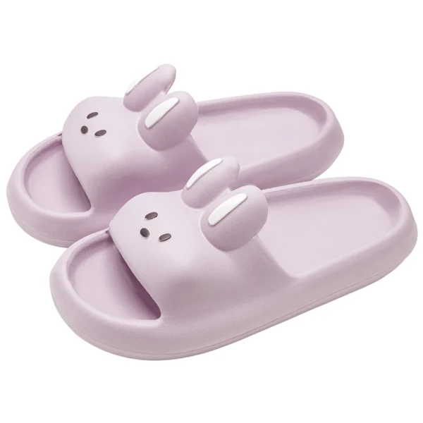 chaussons lapin été doux légers