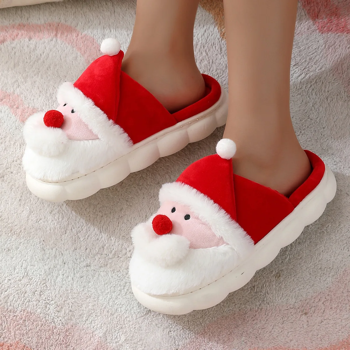 chausson homme père Noël