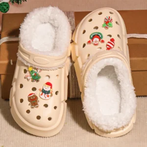 Chaussons Noël Fourrés bien chauds pour fille