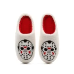 Chaussons Halloween blanc unisexe