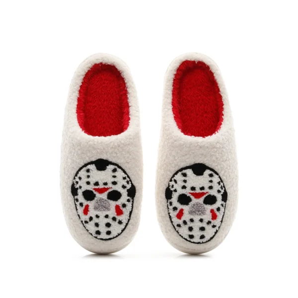 Chaussons Halloween blanc unisexe