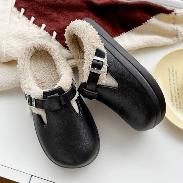 Chaussons boots antidérapants pour femme
