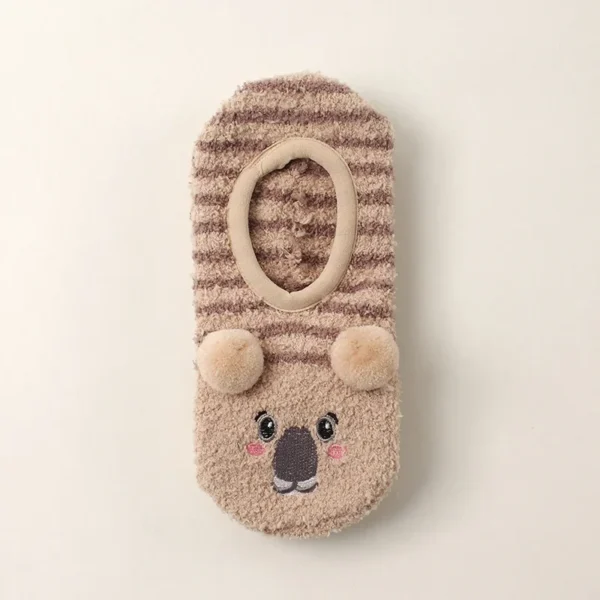 Chaussons chaussettes hérisson confortables tailles 35 à 41