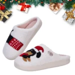 chaussons teckel peluche