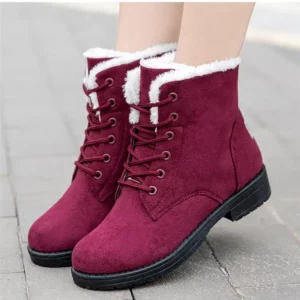 Bottines neige femme confort douillet
