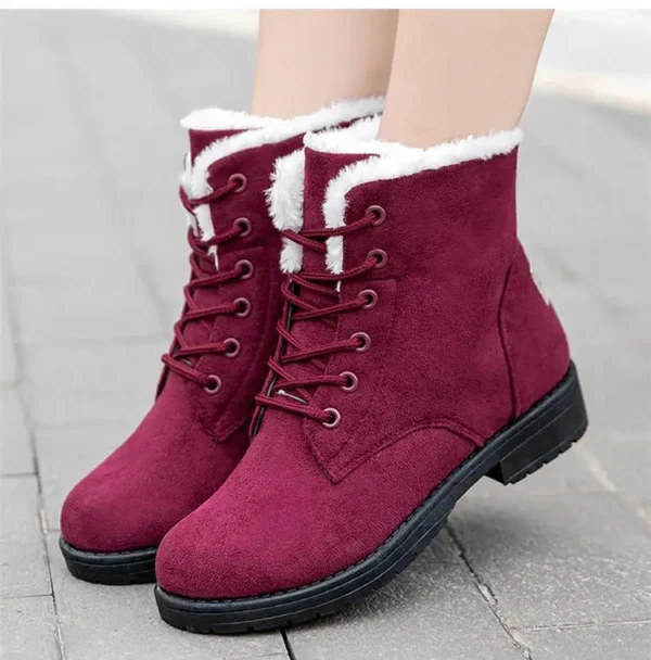 Bottines neige femme confort douillet