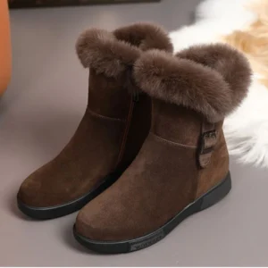 chaussons bottes fourrées hiver femme