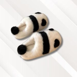 Chaussons panda pour femme
