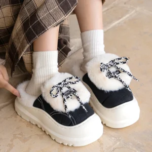 chaussons tendance femme laine