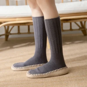 Chaussons en botte tricot d’intérieur pour homme