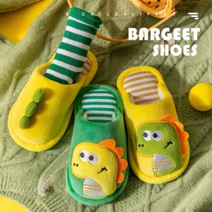 chaussons garçon dinosaures ouverts