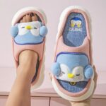 motif pingouin sur chausson