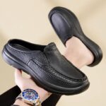 élégant chausson cuir