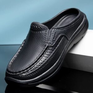 chausson en cuir