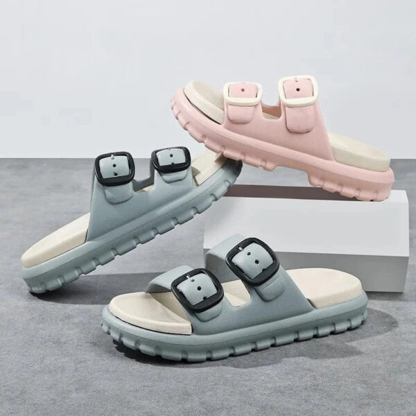 chausson ouvert femme confort