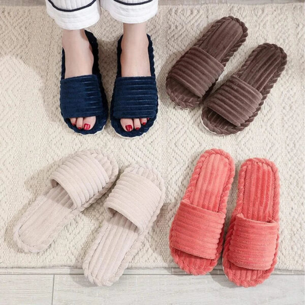 chaussons velours femme
