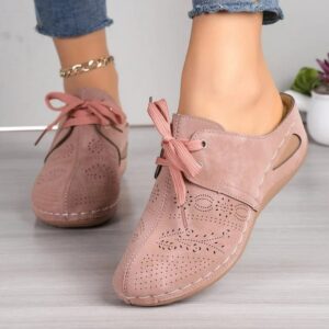 pantoufle en cuir élégante