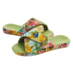 Chaussons à scratch femme – Fleuris confort