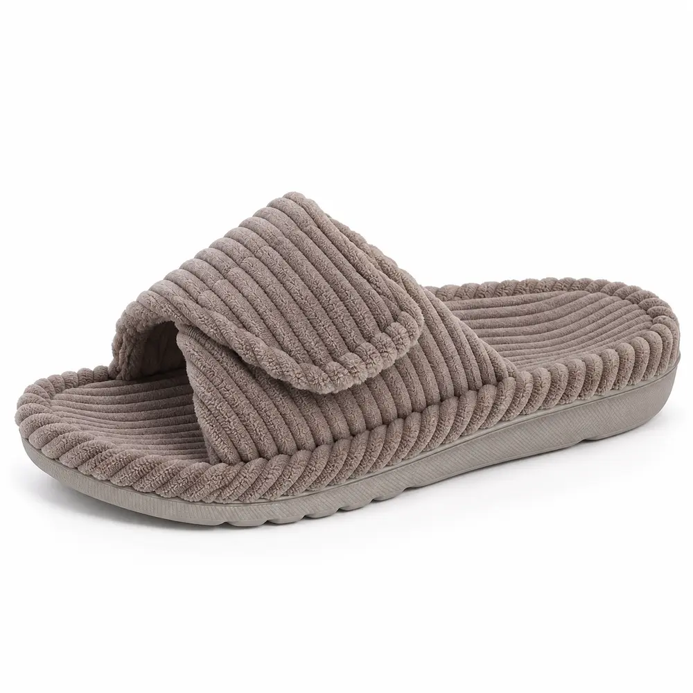 chaussons-scratch-femme-marron-profil