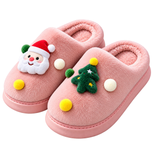 Chausson de Noël Couple – Mule Fourrée