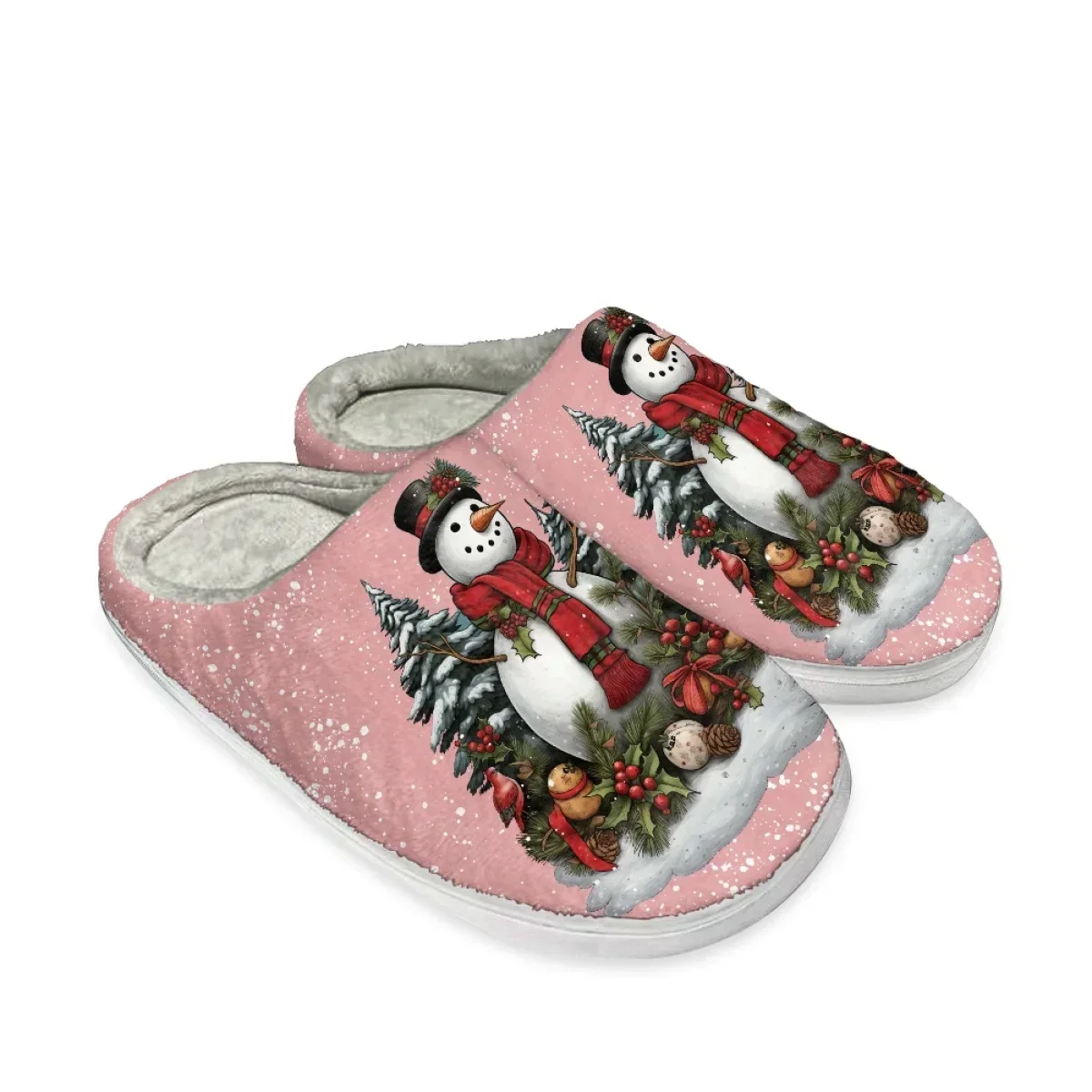 Chausson de Noël Couple – Motifs Festifs