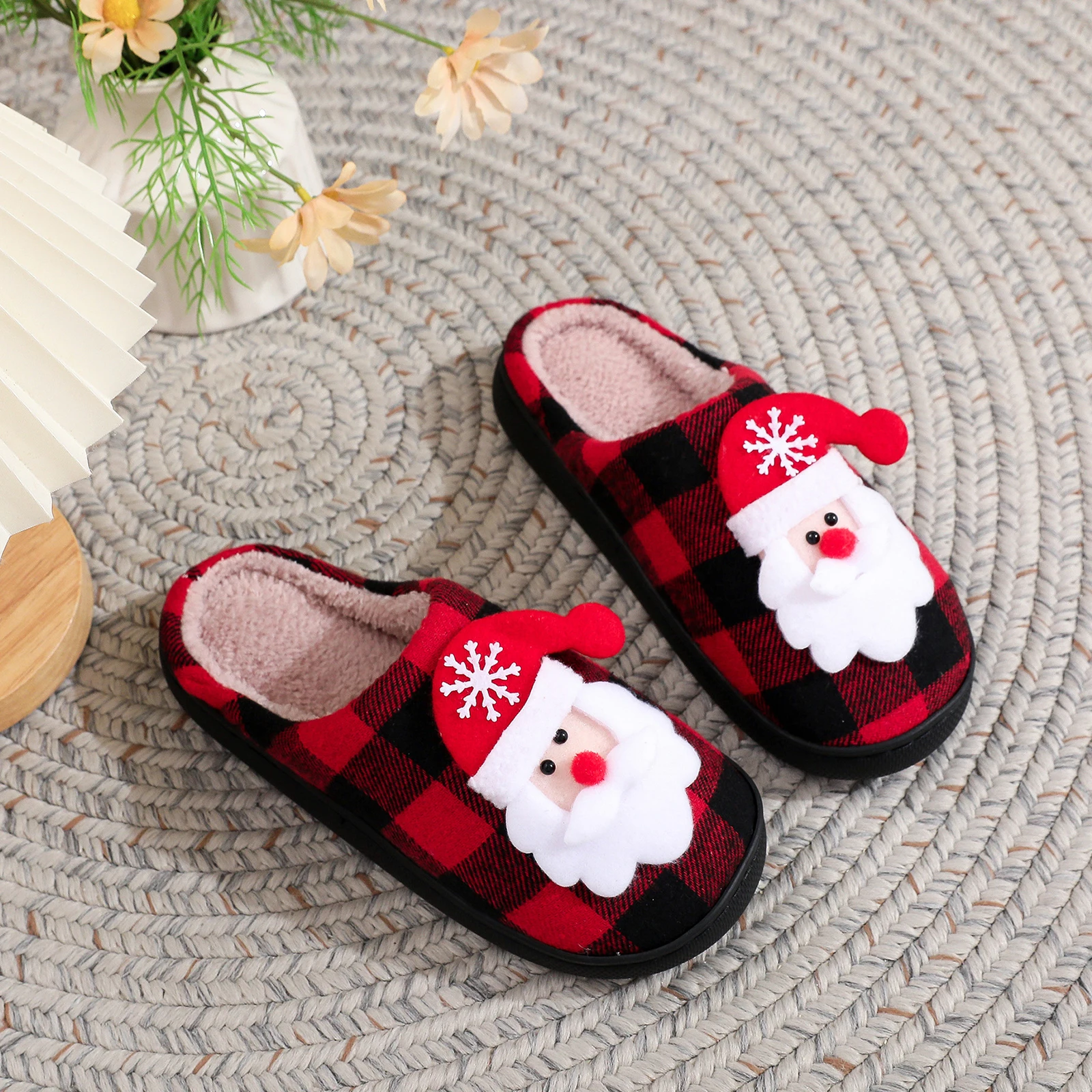 Chausson de Noël Adulte – Père Noël Peluche – Image 4
