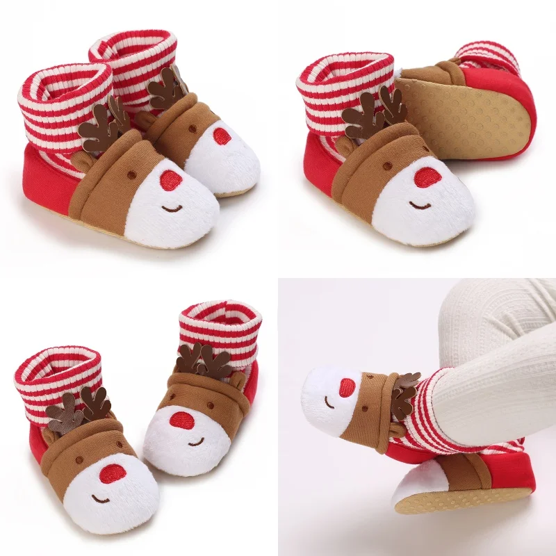 Chausson de Noël Bébé – Rouge et Blanc – Image 2